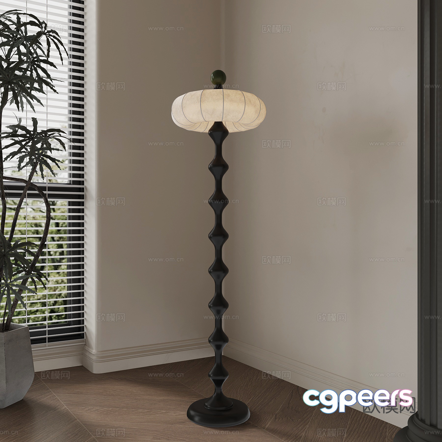 French retro floor lamp special shape floor lamp 3d model French retro floor lamp special shape floor lamp 3d model