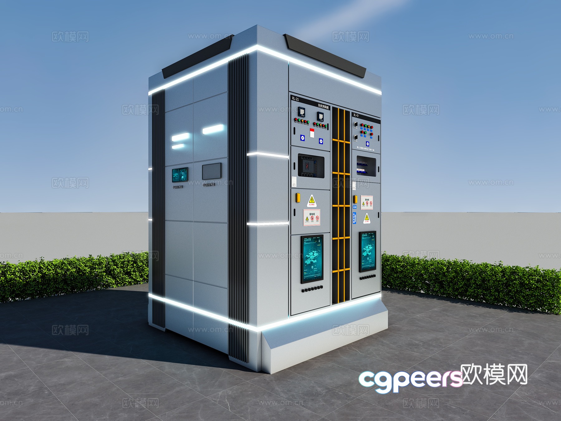 Modern distribution cabinet 3d model