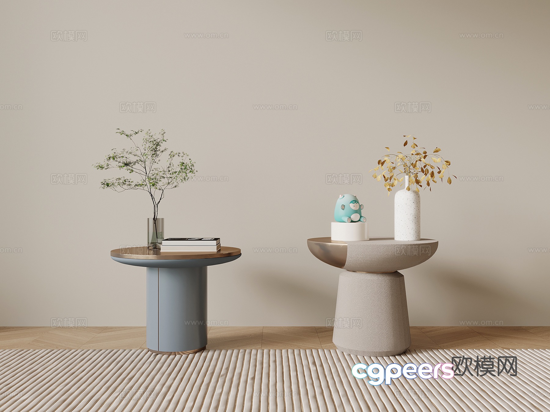 Modern bedside table children’s room bedside table 3d model Modern bedside table children’s room bedside table 3d model