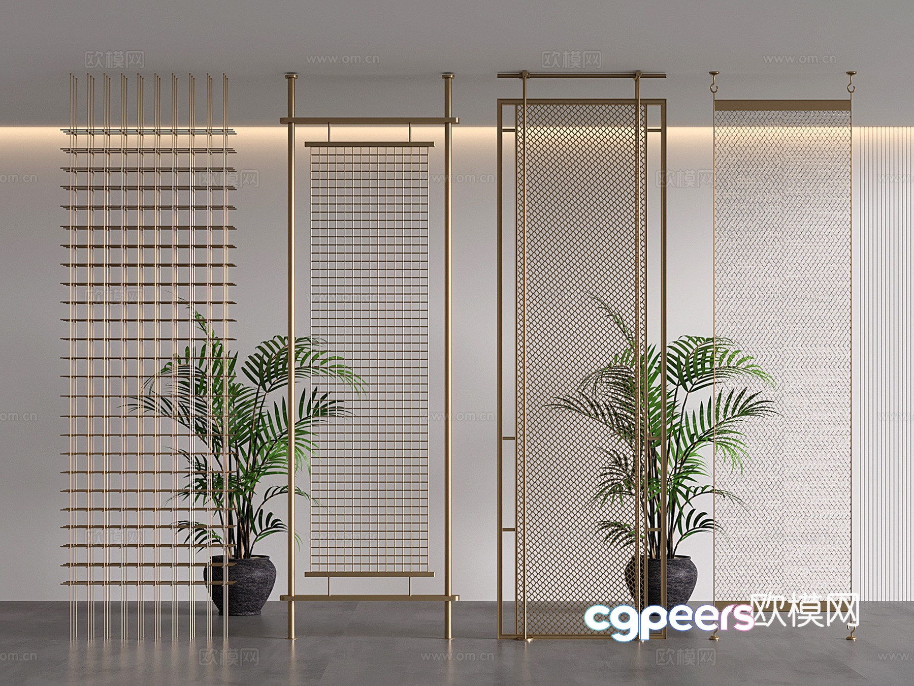 Modern wire mesh partition hollow partition metal mesh screen 3d model Modern wire mesh partition hollow partition metal mesh screen 3d model