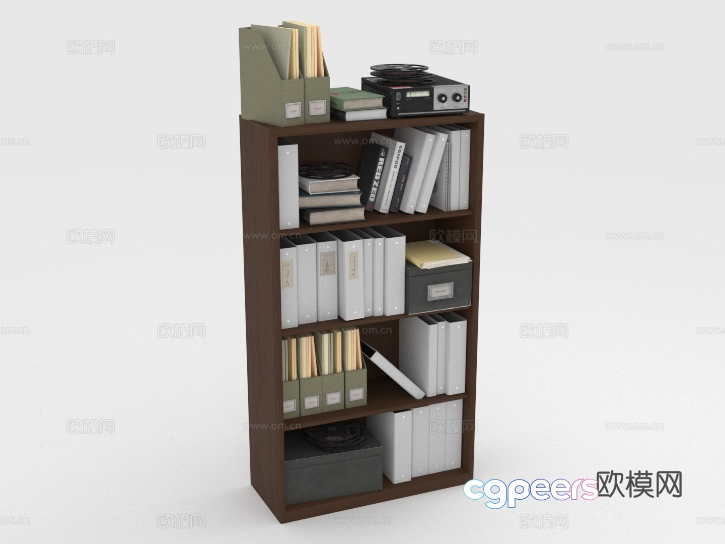 Bookshelf Storage Shelf File Shelf 3D Model Bookshelf Storage Shelf File Shelf 3D Model