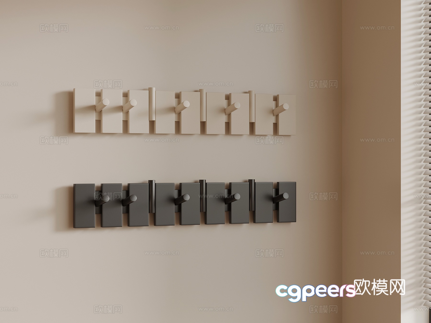 Modern hook 3d model Modern hook 3d model