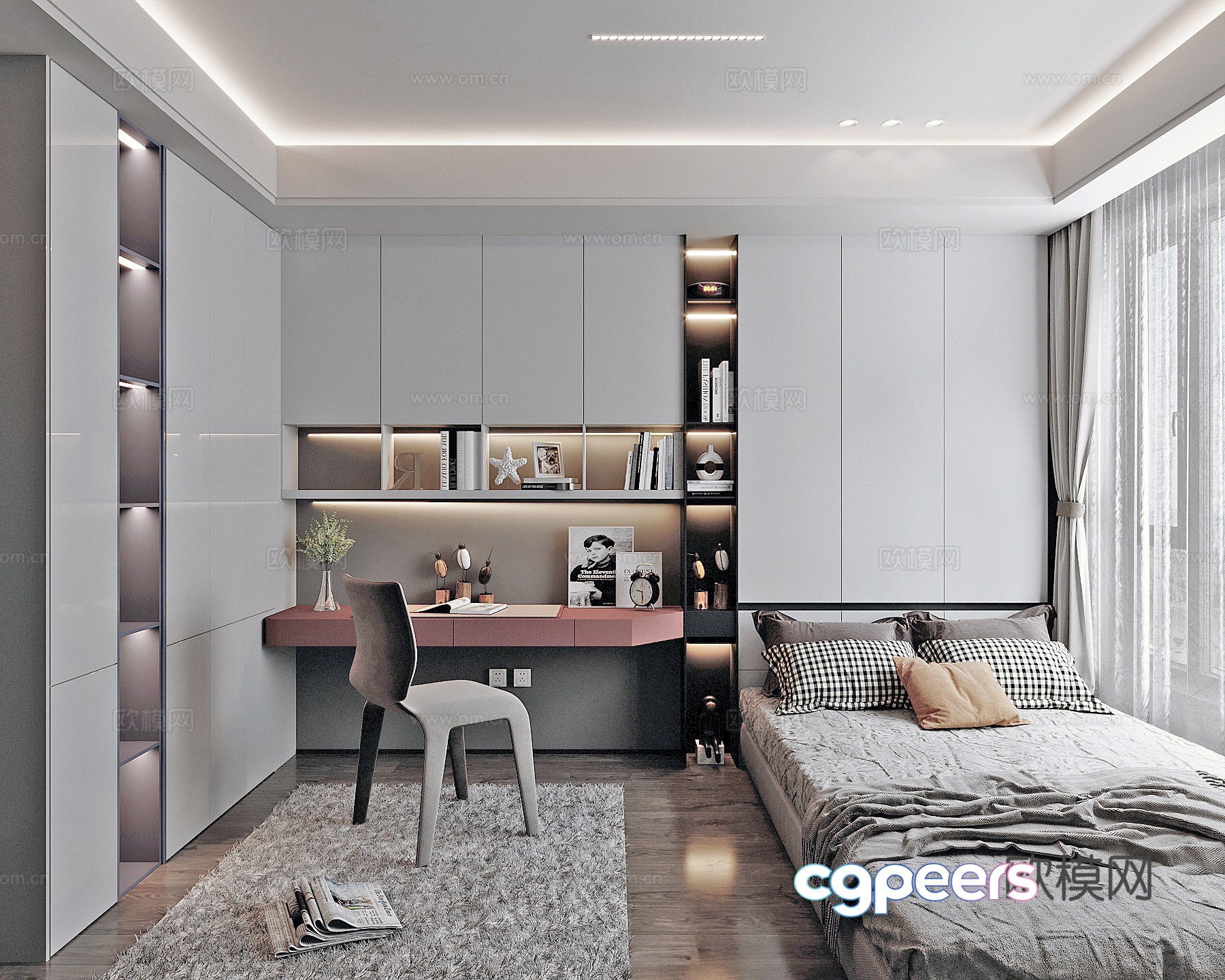 Modern creamy style tatami bedroom bedroom bedroom cabinet tatami cabinet children’s room 3D model Modern creamy style tatami bedroom bedroom bedroom cabinet tatami cabinet children’s room 3D model