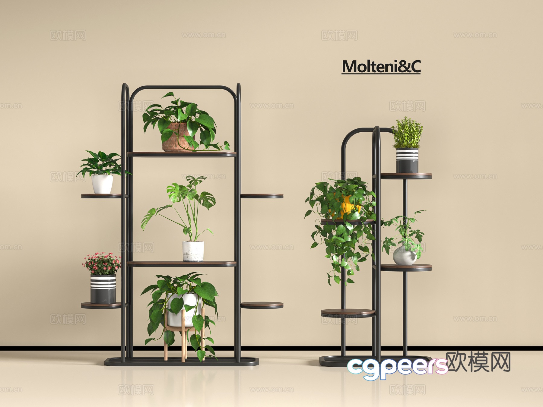 Modern flower stand 3d model Modern flower stand 3d model