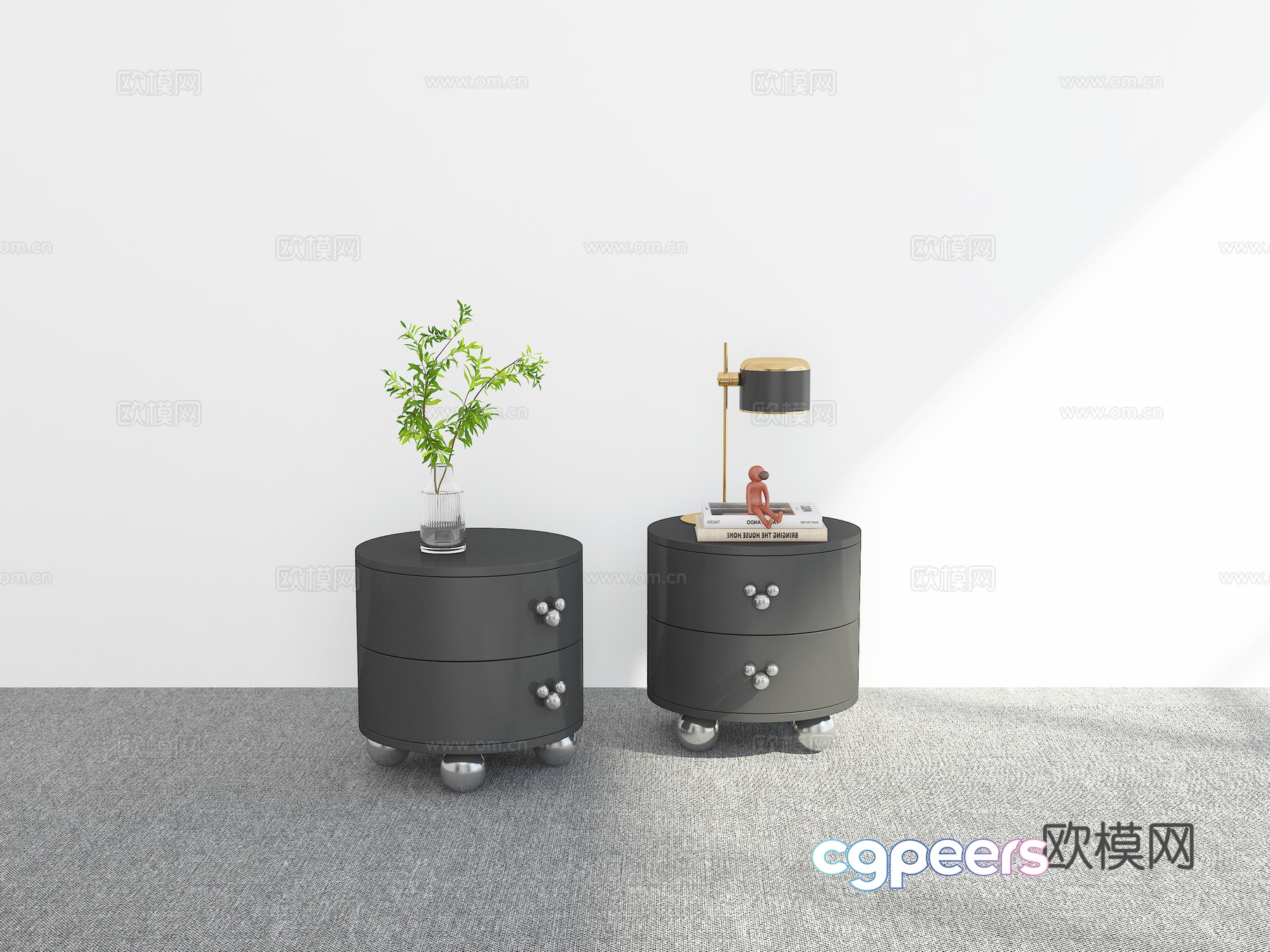 Modern night table 3d model Modern night table 3d model