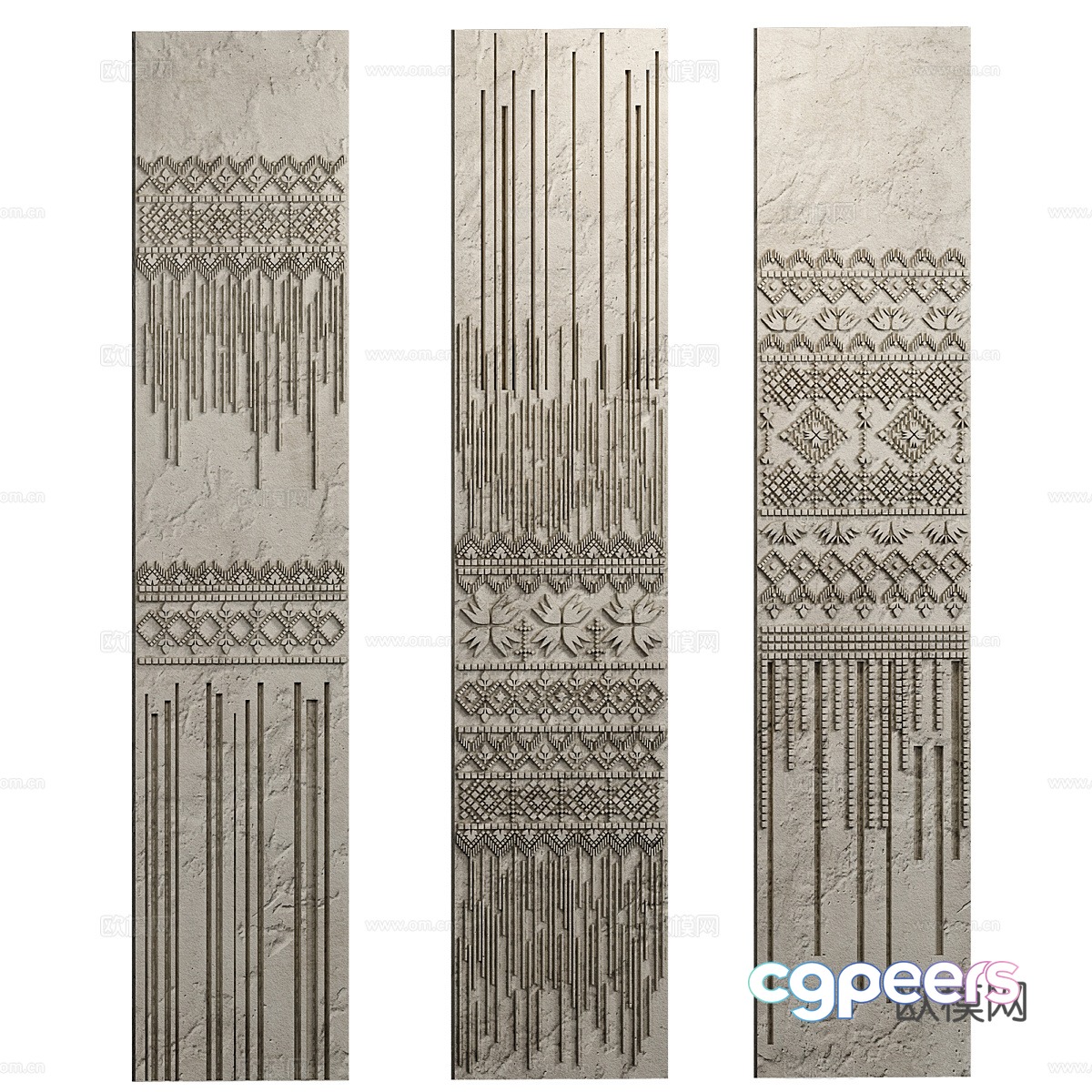 New Chinese style Wasabi decorative wall panel Wall decoration pendant 3D model New Chinese style Wasabi decorative wall panel Wall decoration pendant 3D model