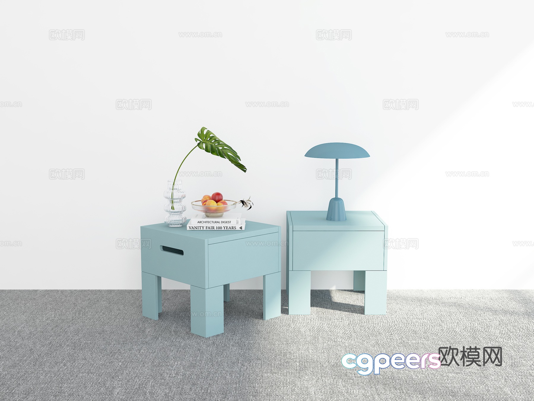 Modern night table 3d model