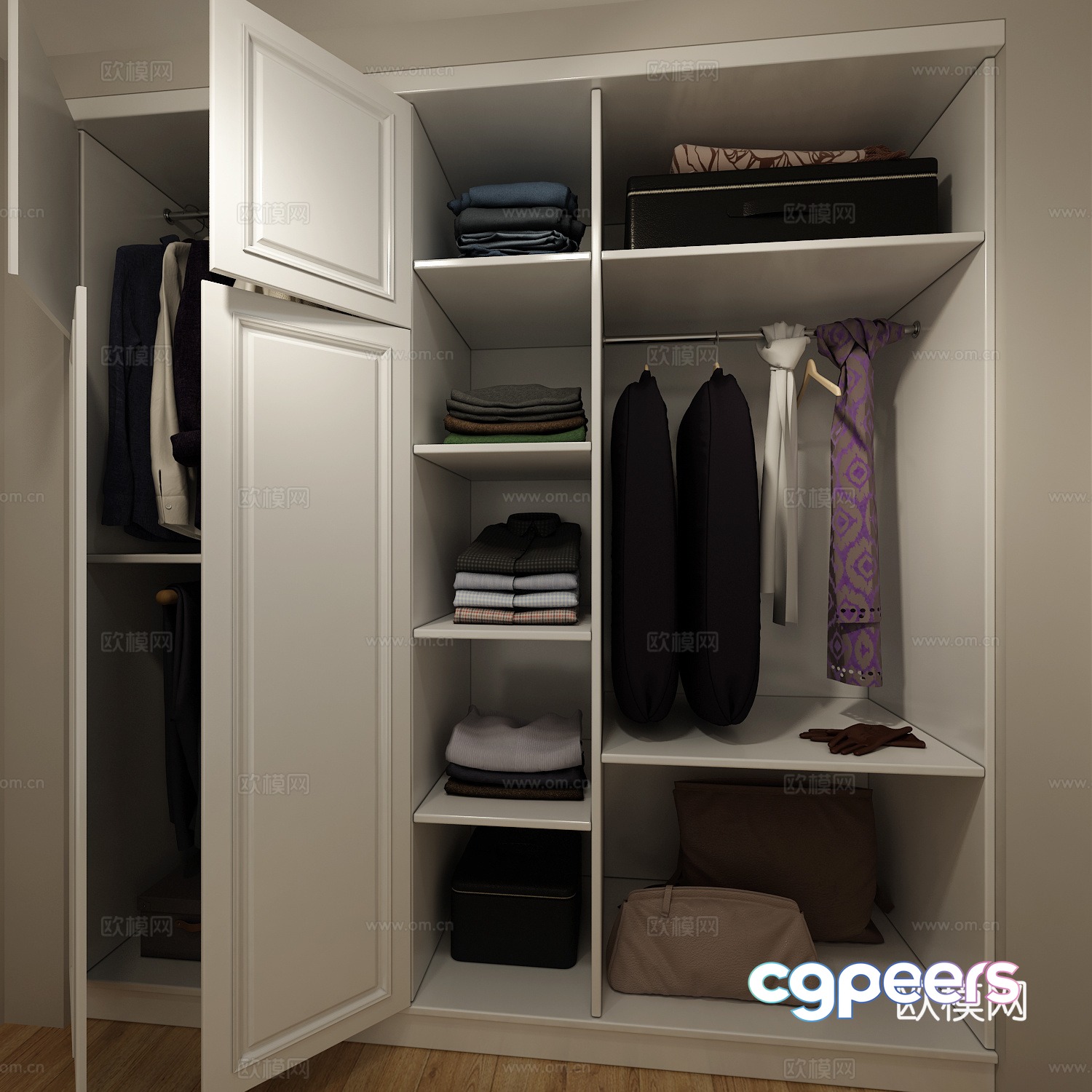 Modern wardrobe 3d model Modern wardrobe 3d model