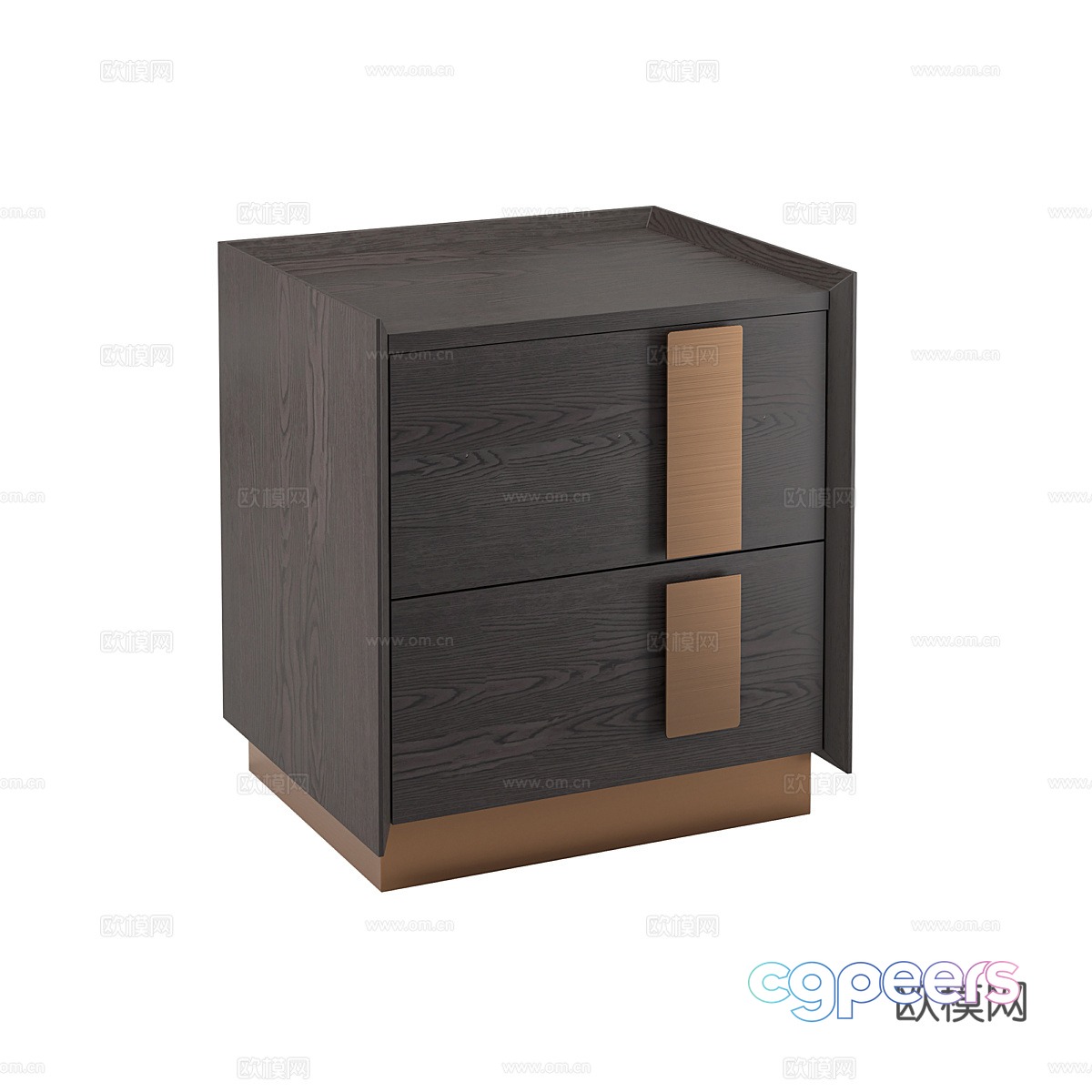 Nordic simple light luxury bedside table bedside table simple bedside table short cabinet 3D model