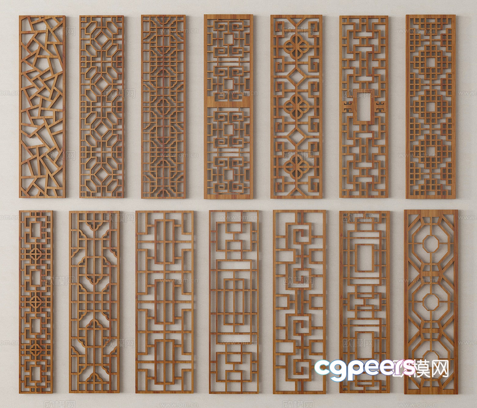 Partition Grid Screen 3D Model Partition Grid Screen 3D Model