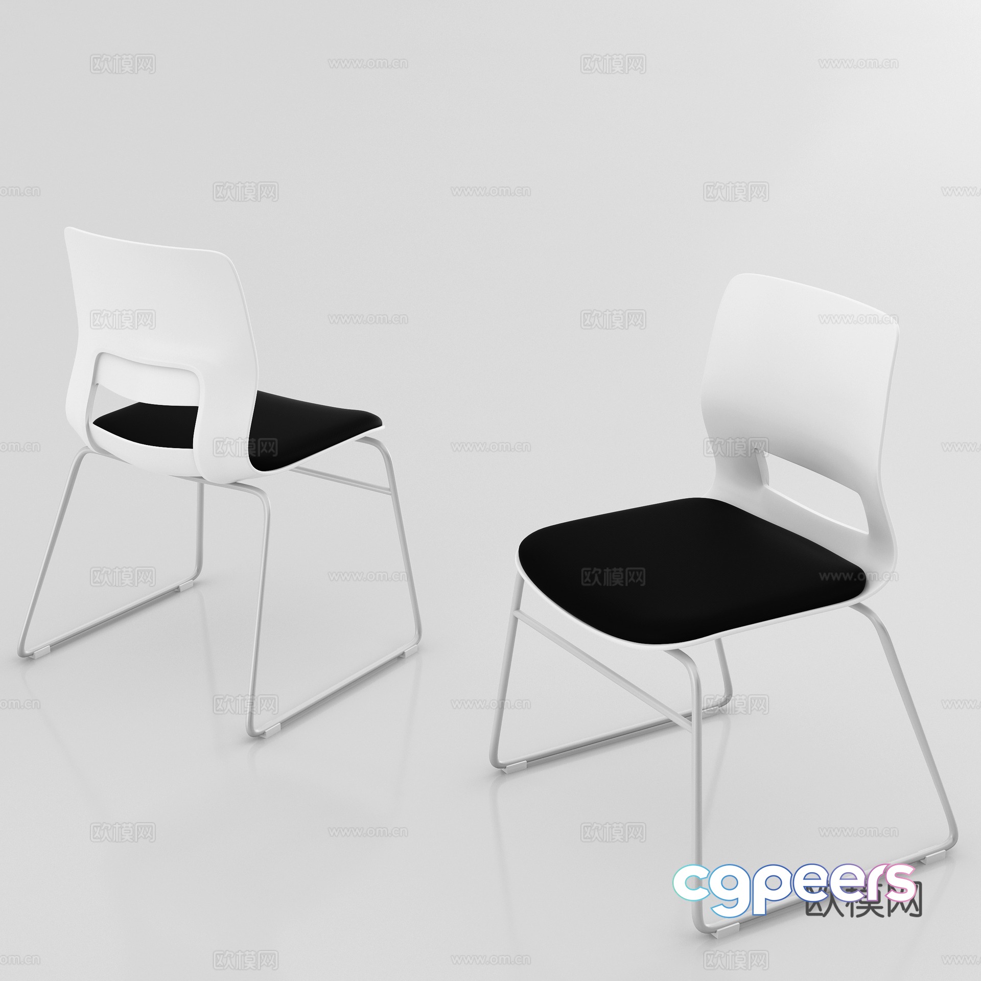Conference room conference chair leisure chair training chair 3d model Conference room conference chair leisure chair training chair 3d model