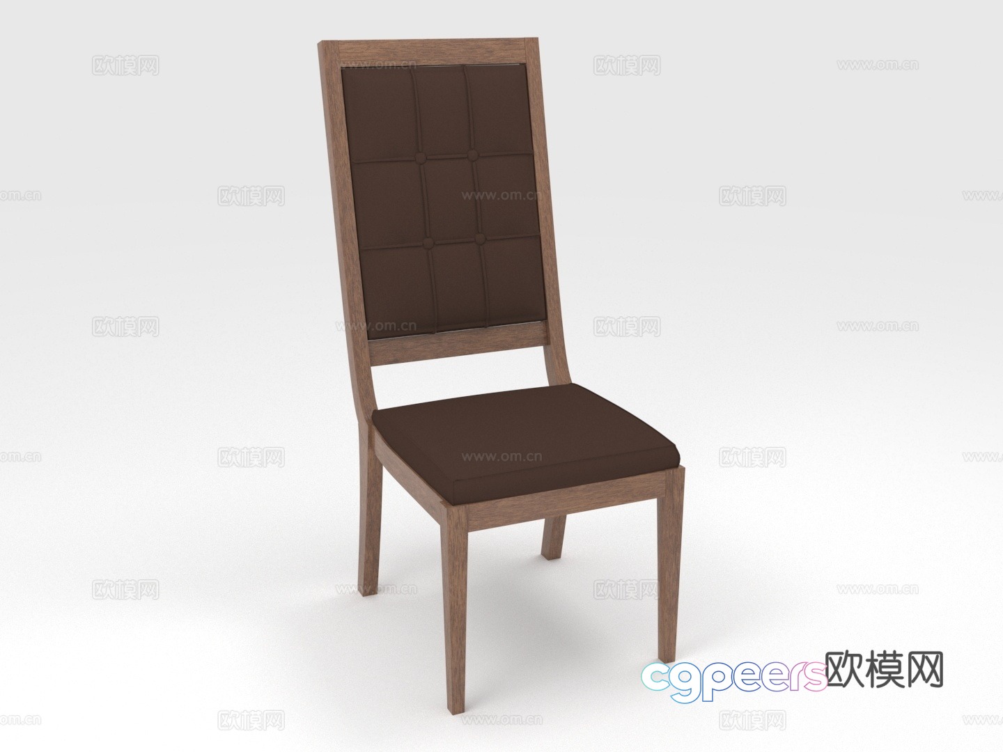 Wooden chair Solid wood chair Dining chair Chair Seat 3d model