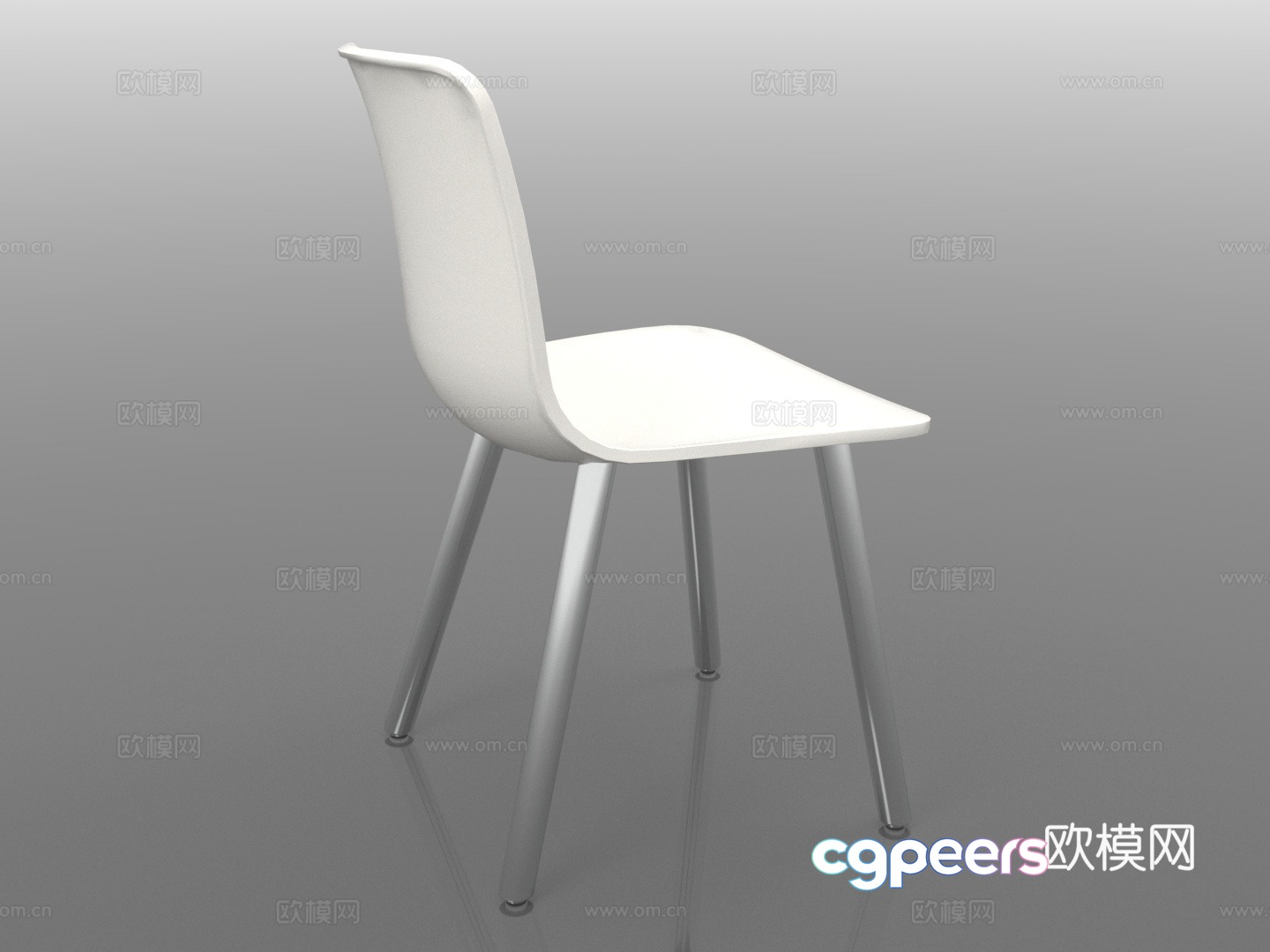 Dining chair plastic chair modern chair chair seat 3d model Dining chair plastic chair modern chair chair seat 3d model