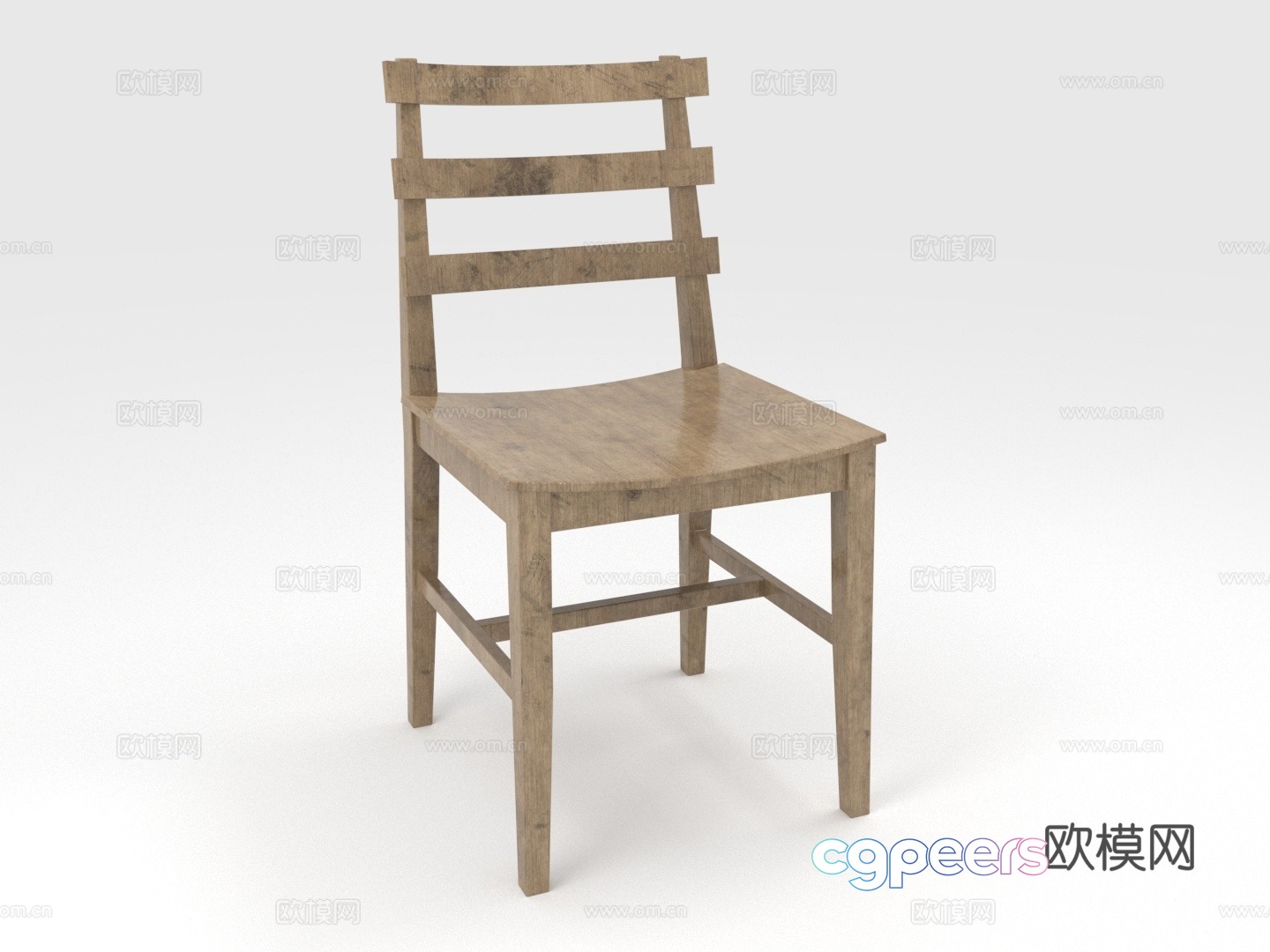 Wooden chair Dining chair Solid wood chair Chair 3d model