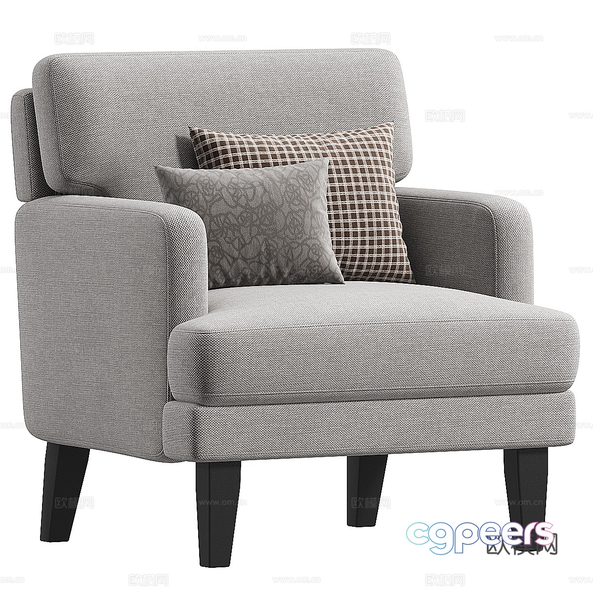 Modern Italian Hovik Upholstered Armchair 3d Model Modern Italian Hovik Upholstered Armchair 3d Model