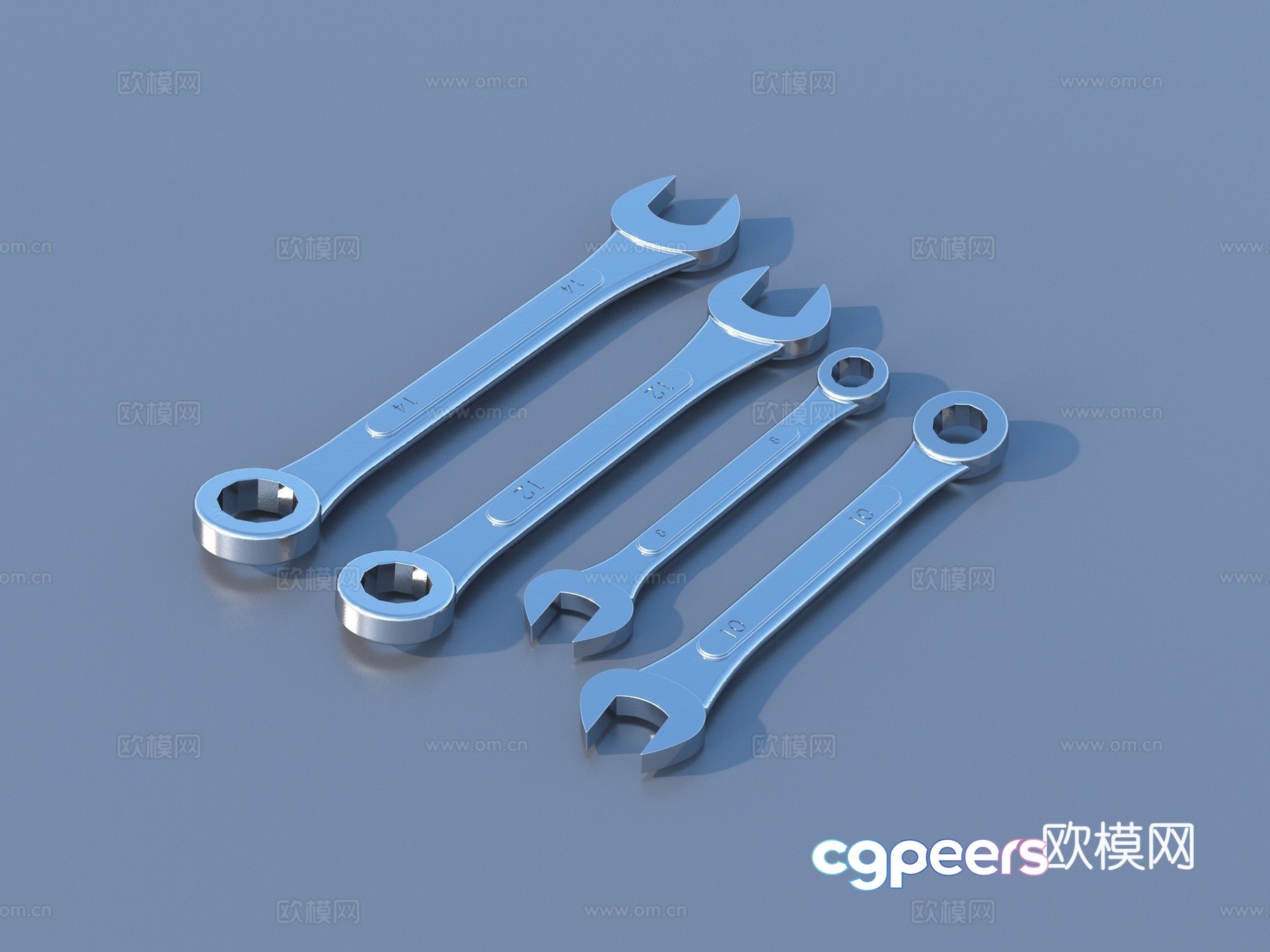 Wrench Repair Hardware Tools 3D Model Wrench Repair Hardware Tools 3D Model