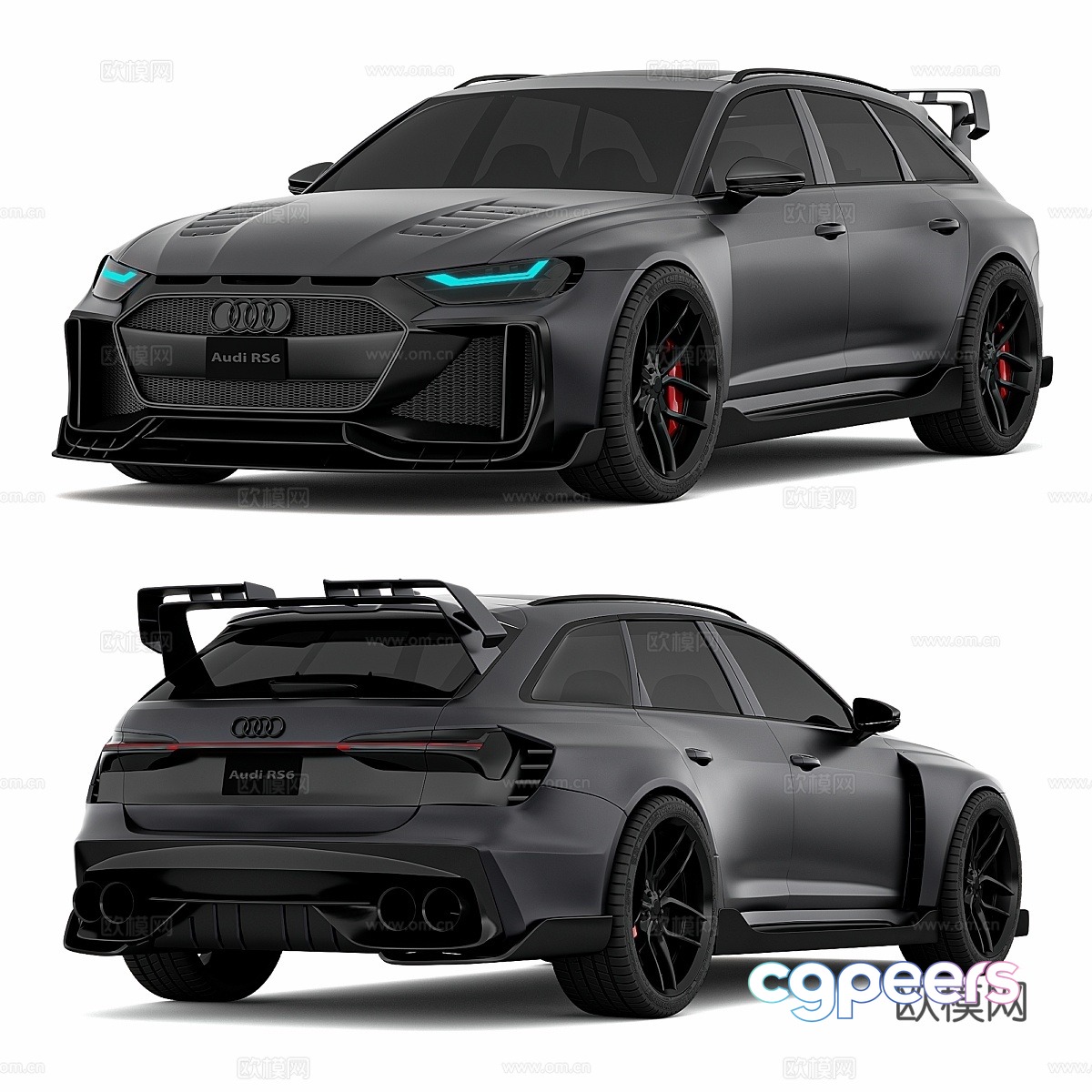 Audi RS6 Star Wars Hydrade 3d model Audi RS6 Star Wars Hydrade 3d model