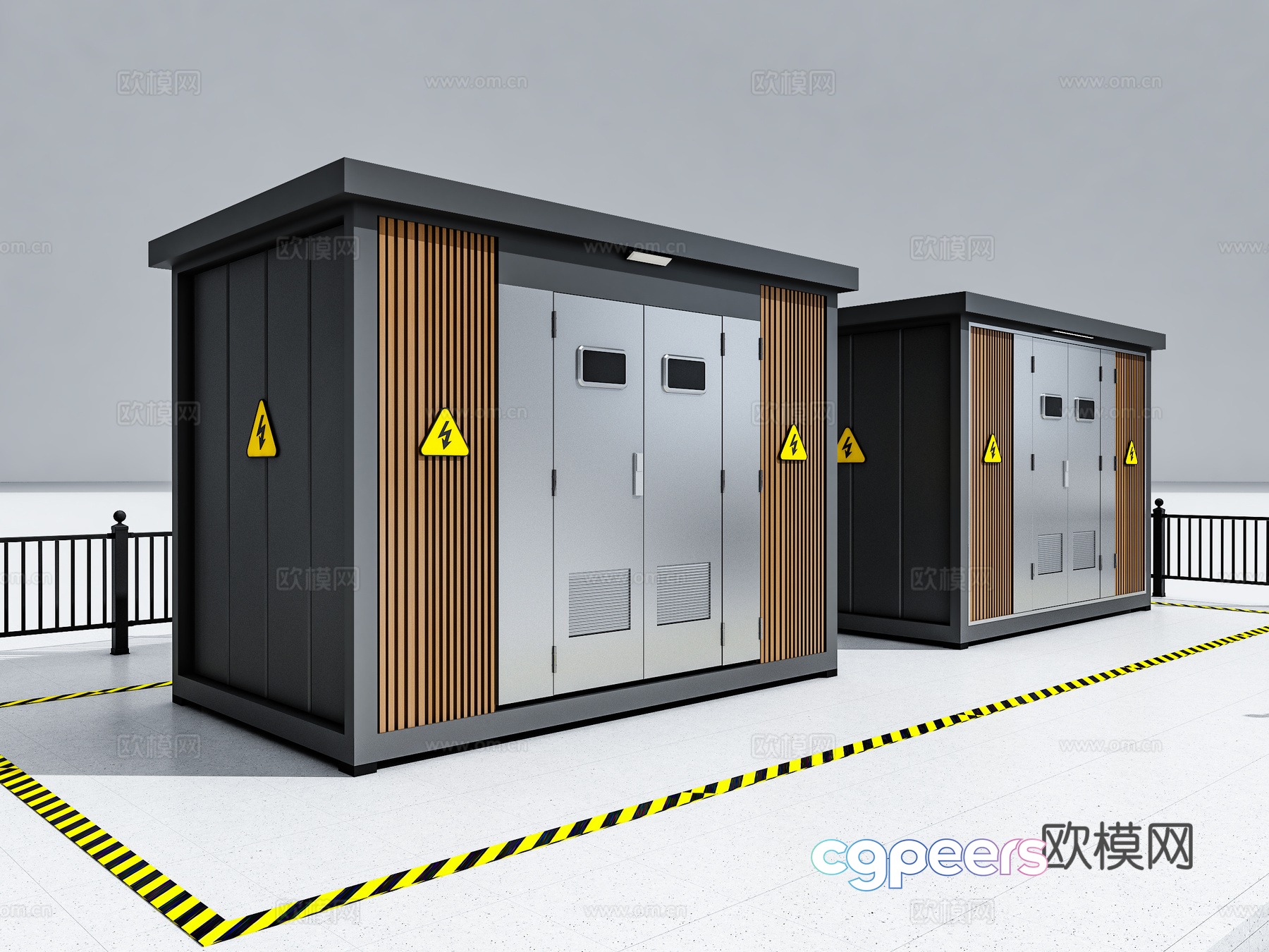 Nordic box transformer distribution room electrical box transformer room distribution box 3D model Nordic box transformer distribution room electrical box transformer room distribution box 3D model