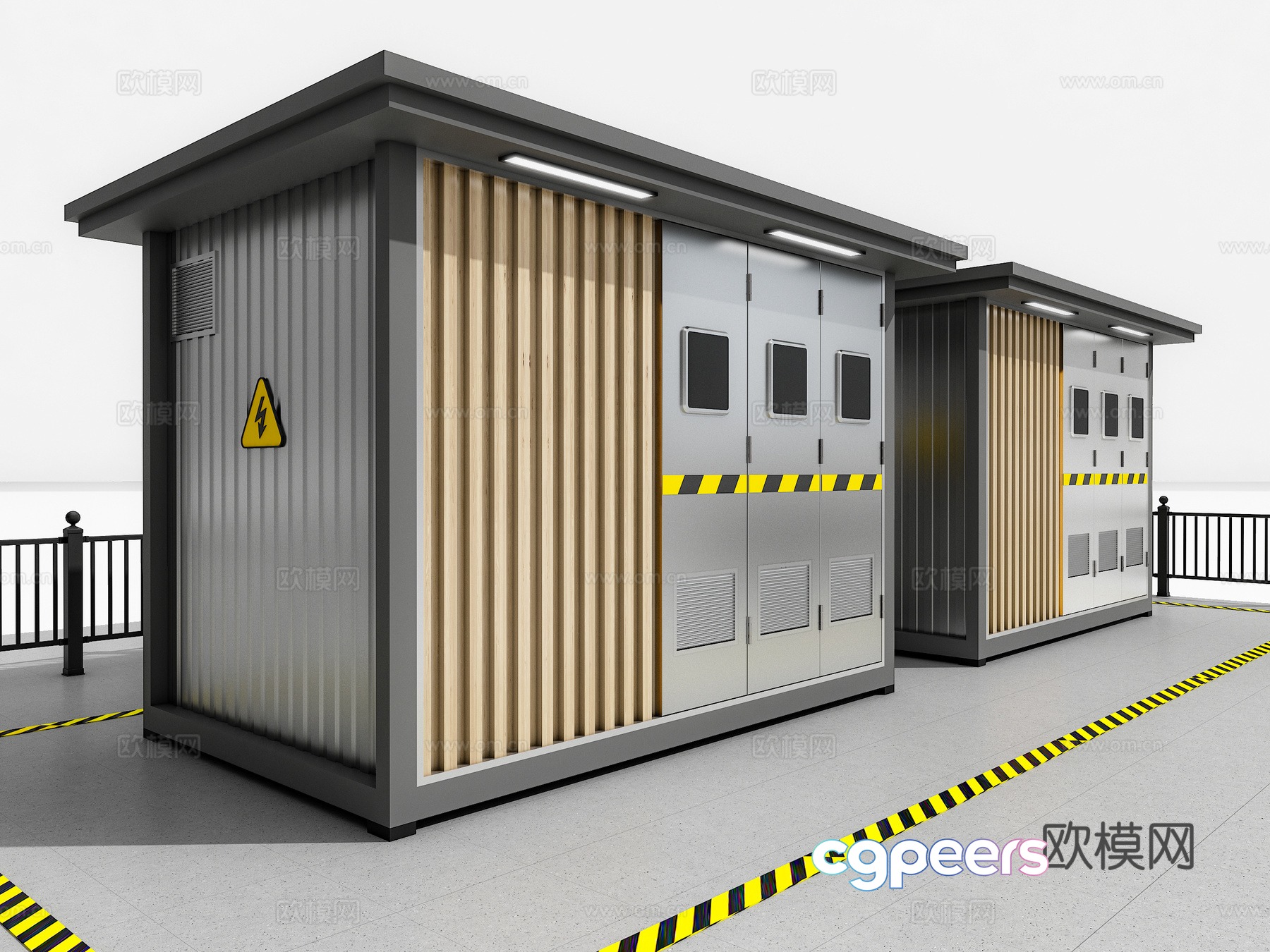 Nordic box transformer distribution room electrical box transformer room distribution box 3D model Nordic box transformer distribution room electrical box transformer room distribution box 3D model
