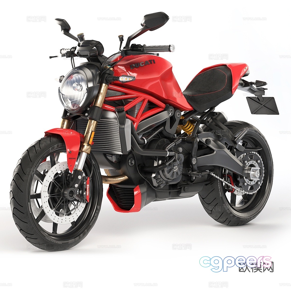 Ducati Monster 1200 S3d model Ducati Monster 1200 S3d model
