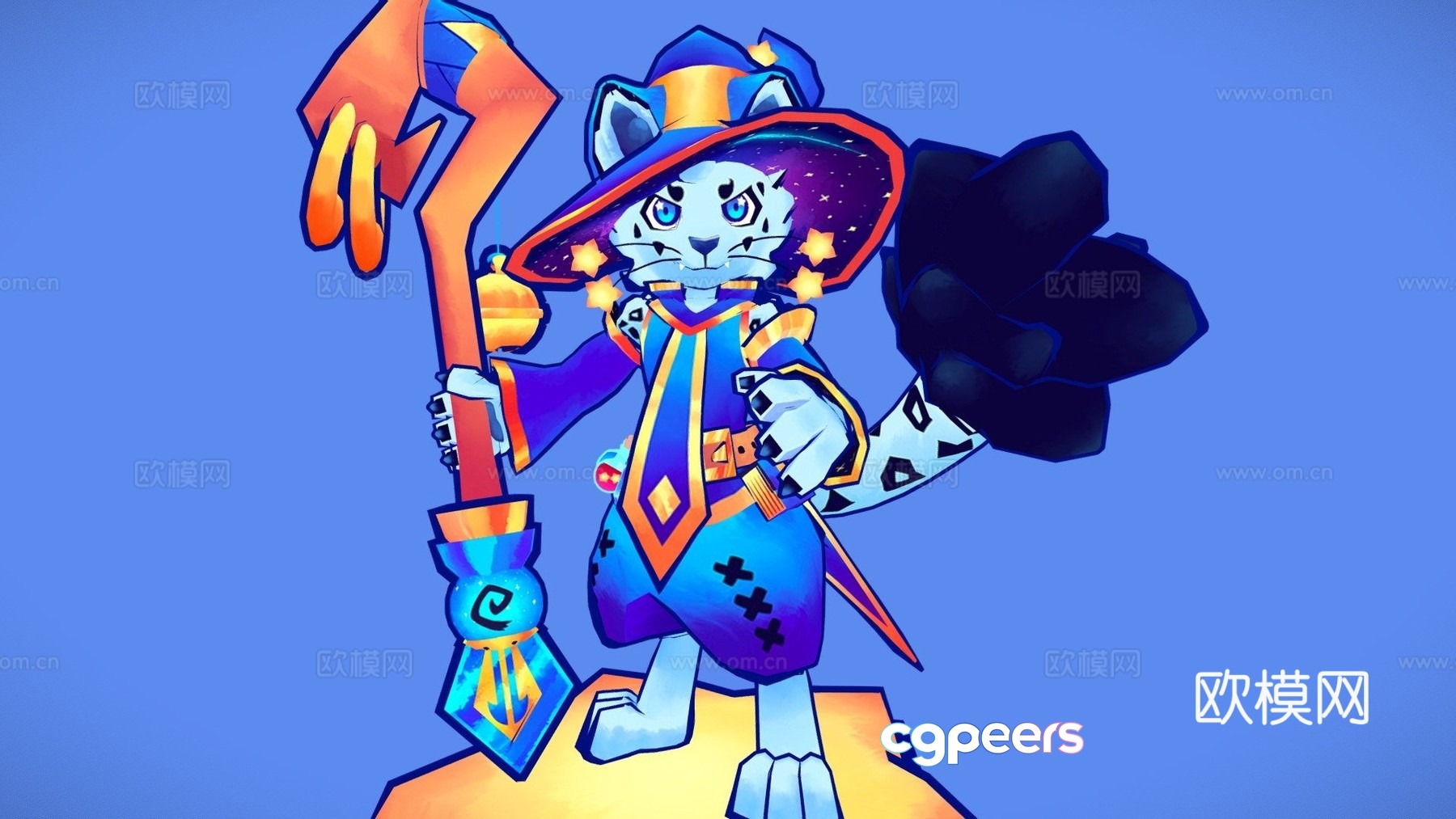 Drifting Star Mage 3D model Drifting Star Mage 3D model