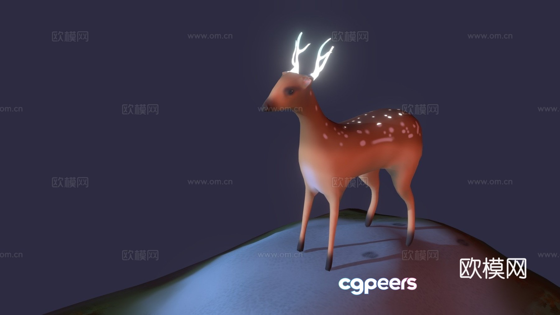 Low polygon deer 3d model Low polygon deer 3d model