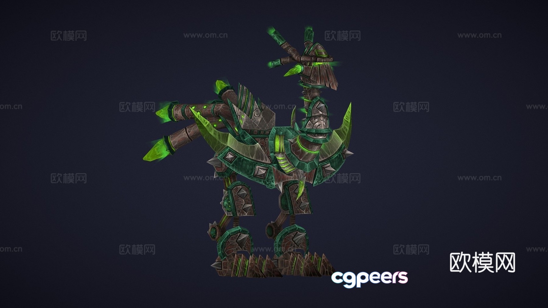 Rock walking mount 3d model Rock walking mount 3d model