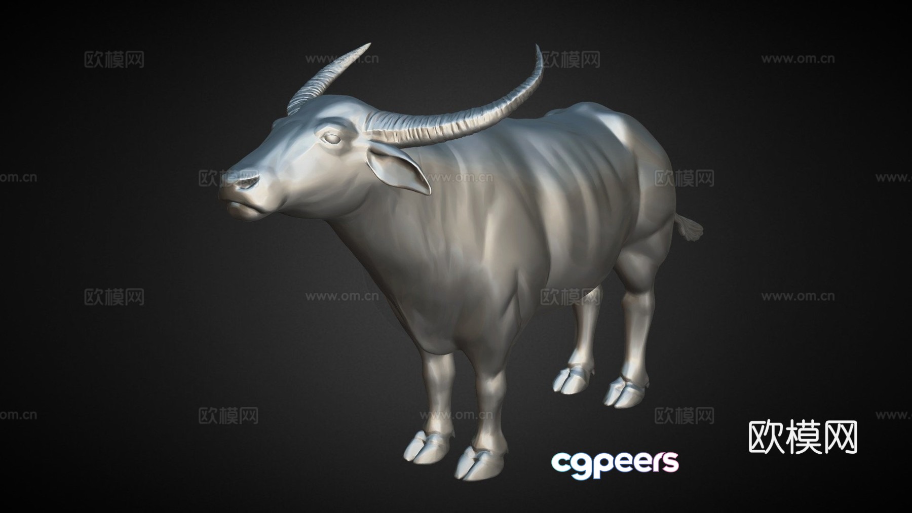 Buffalo HD preview 3d model Buffalo HD preview 3d model
