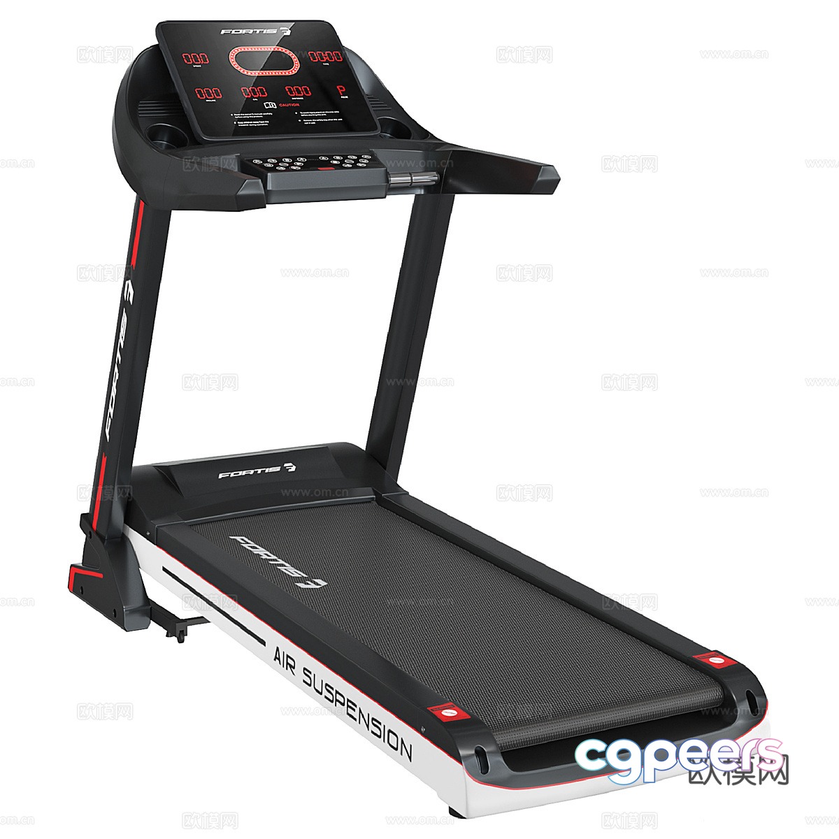 Fortis automatic treadmill 3d model Fortis automatic treadmill 3d model