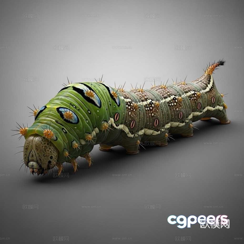 caterpillar insect realistic figure 3D printing 3d model caterpillar insect realistic figure 3D printing 3d model