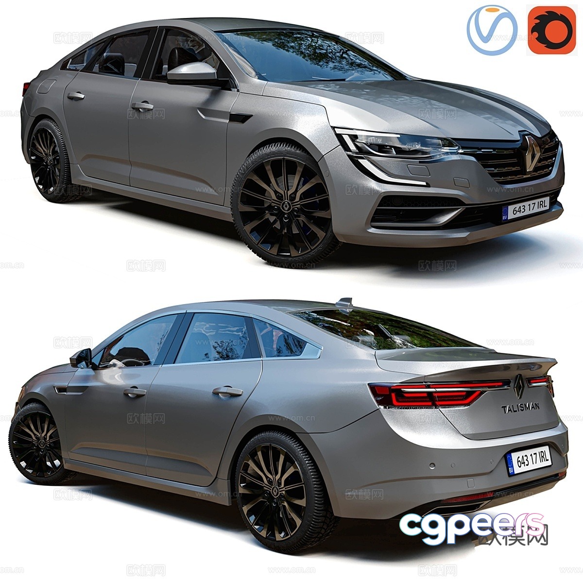 Renault Talisman 3d model Renault Talisman 3d model