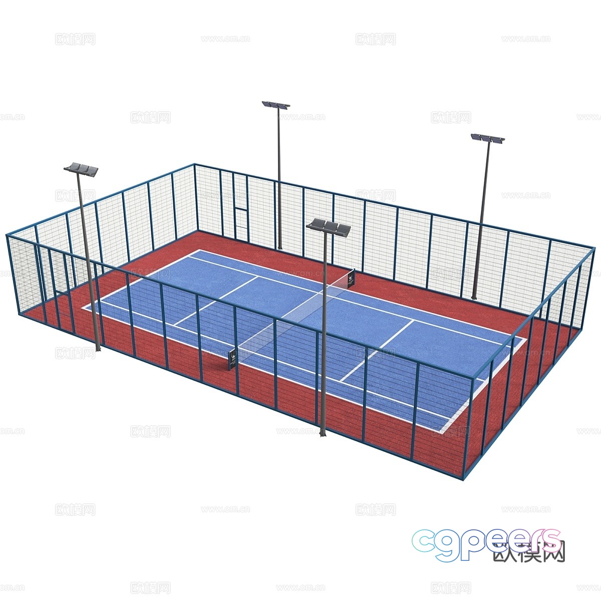 Tennis court 3d model Tennis court 3d model