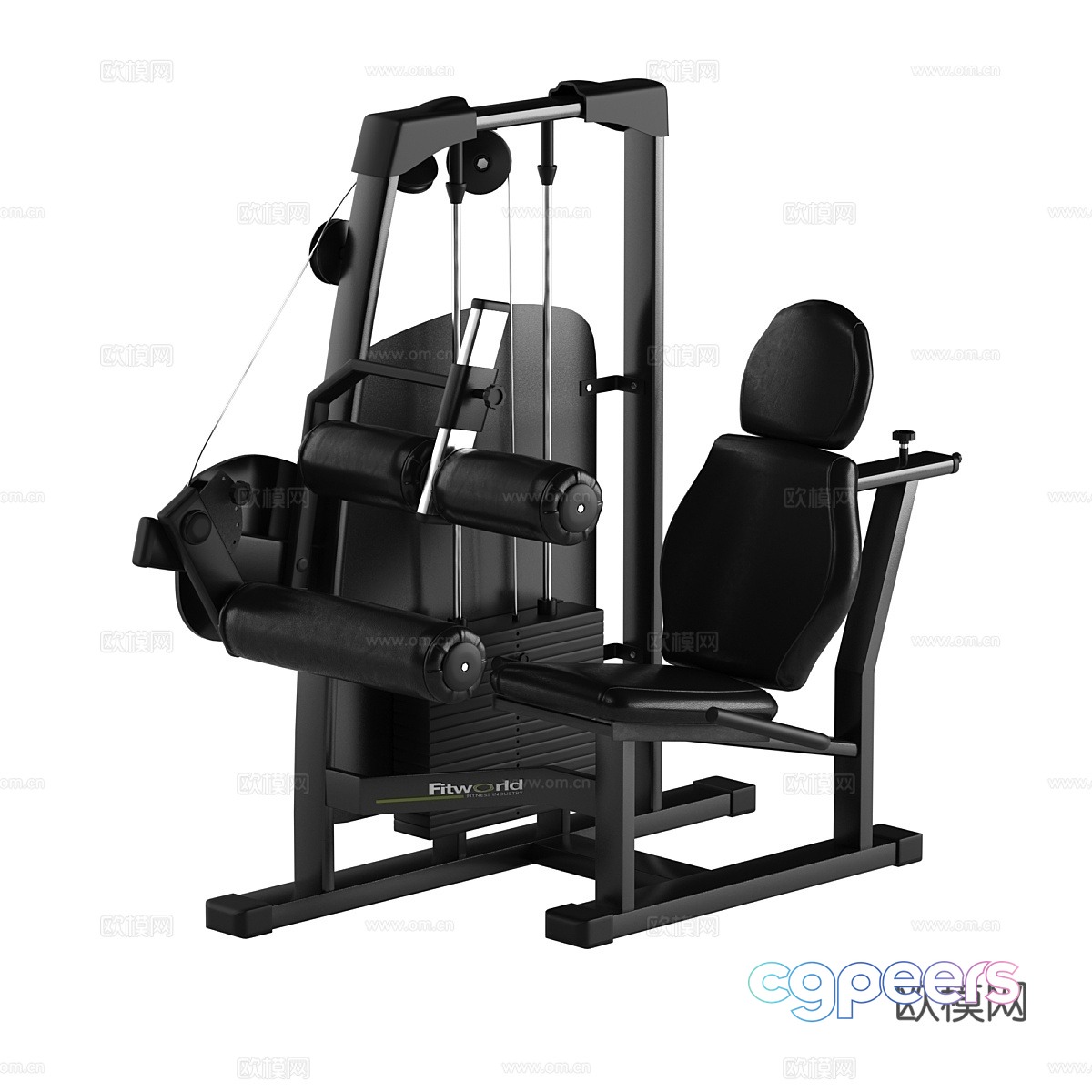 Fitness Equipment NessFitWorld 3d model Fitness Equipment NessFitWorld 3d model