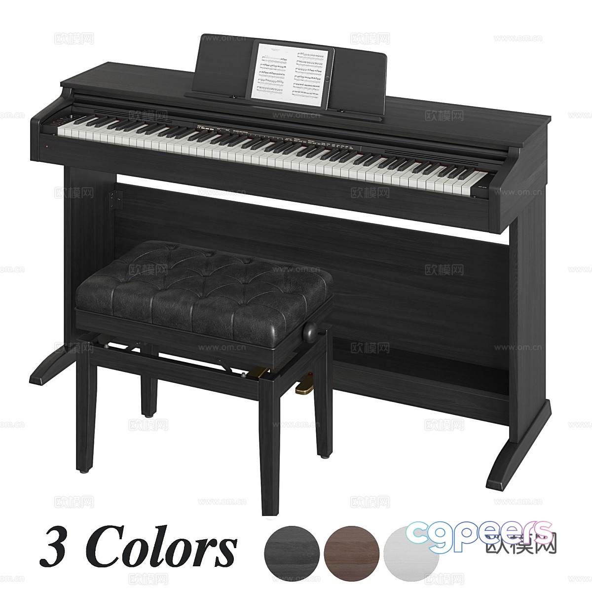 Casio Celviano AP-270 3d model Casio Celviano AP-270 3d model