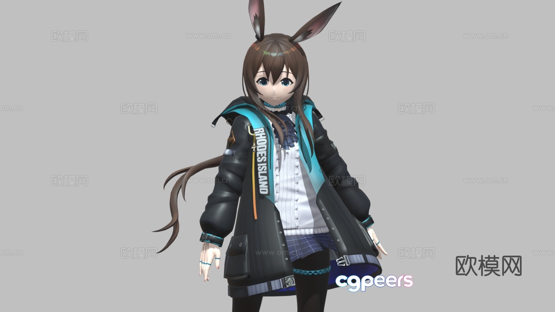 Two-dimensional cute girl, bunny girl, cute anime character, anime girl 3d model Two-dimensional cute girl, bunny girl, cute anime character, anime girl 3d model