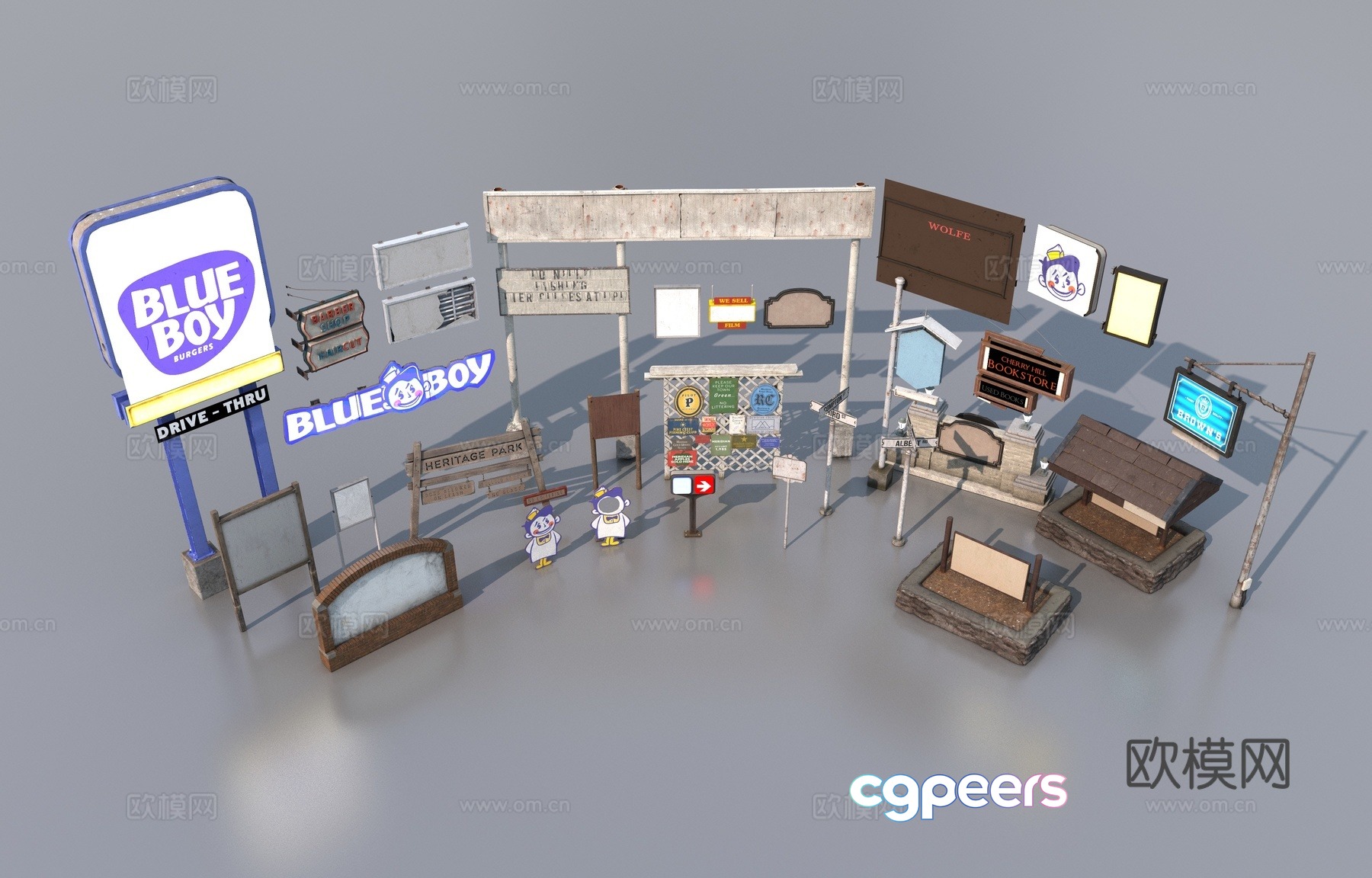 Logo signage 3d model Logo signage 3d model