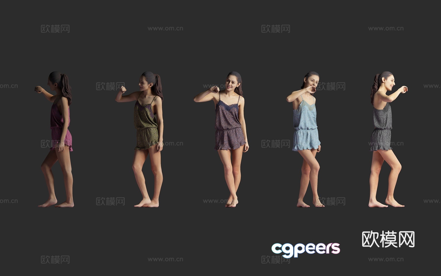 Standing woman, standing figure, foreign woman, nightgown, pajamas, casual home, conversation dialogue 3d model Standing woman, standing figure, foreign woman, nightgown, pajamas, casual home, conversation dialogue 3d model