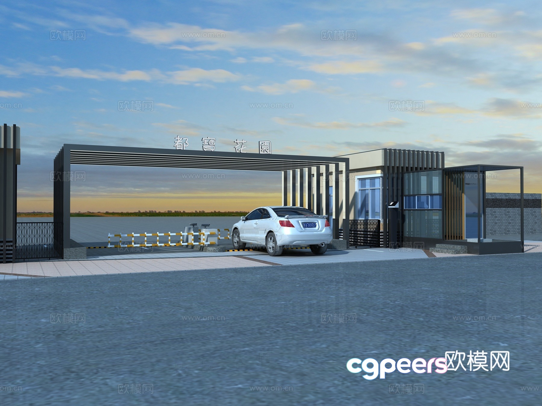 Other face-scanning electronic doors, realistic night scene lighting, gate entrance, surveillance, doorman 3D model Other face-scanning electronic doors, realistic night scene lighting, gate entrance, surveillance, doorman 3D model