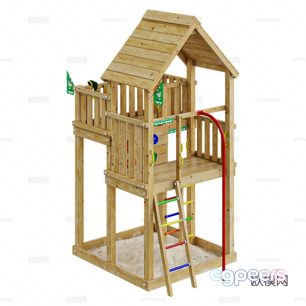 Climbing frame slide 3d model Climbing frame slide 3d model