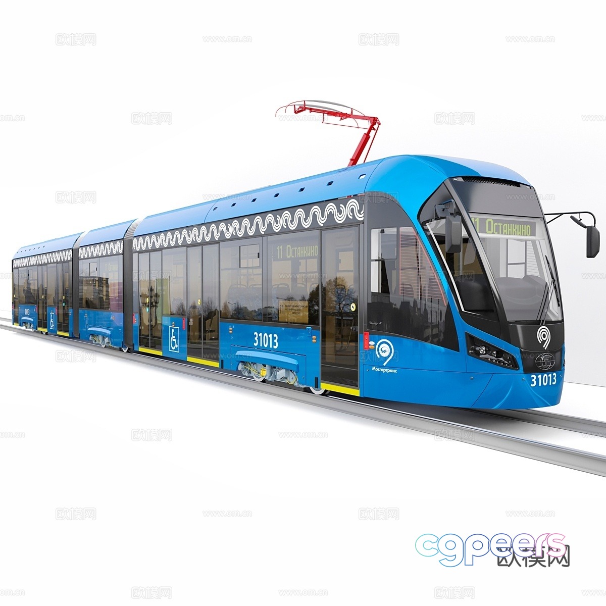Vidiaz-M tram 3d model Vidiaz-M tram 3d model