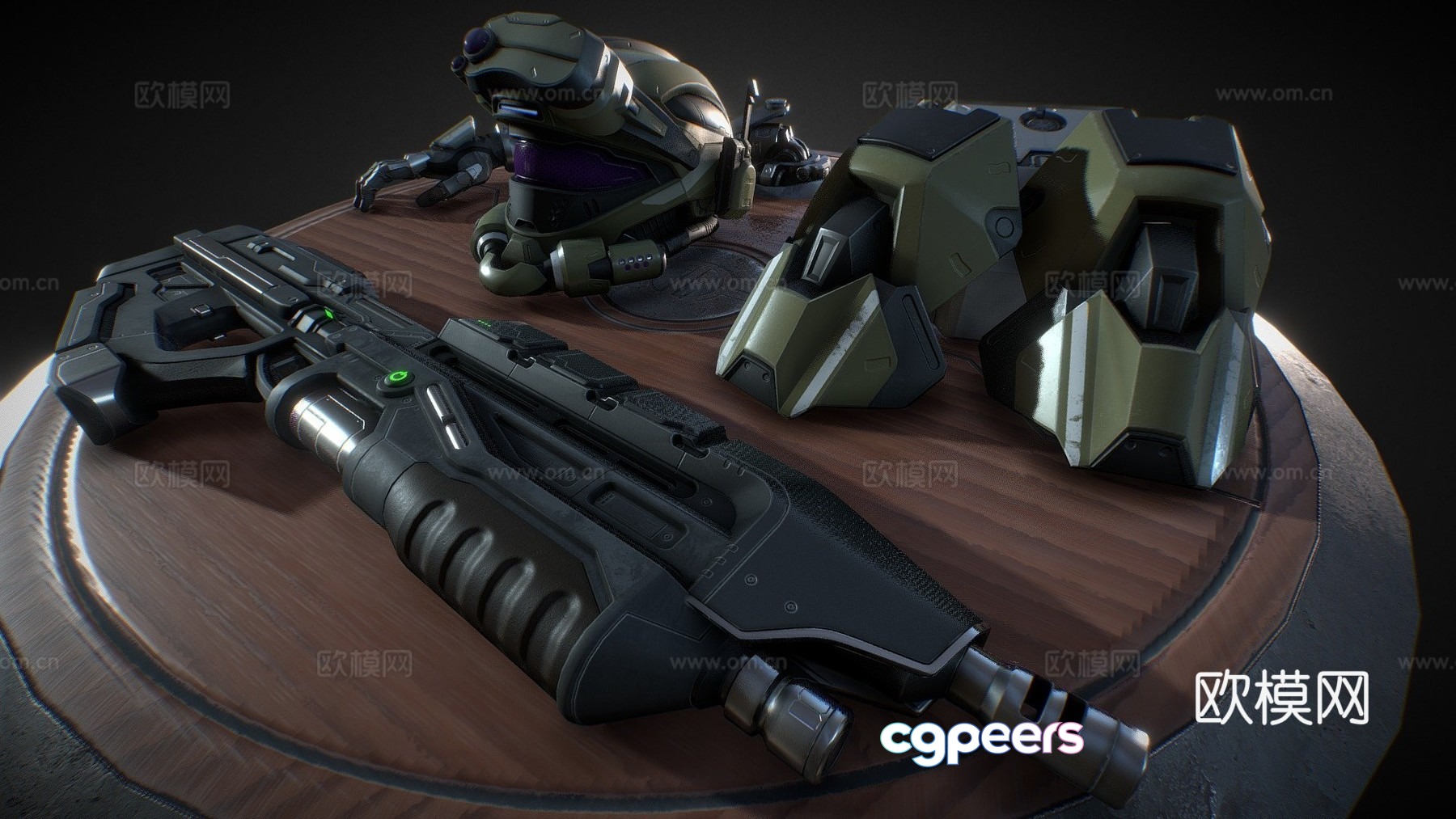 halo spartan suit 3d model