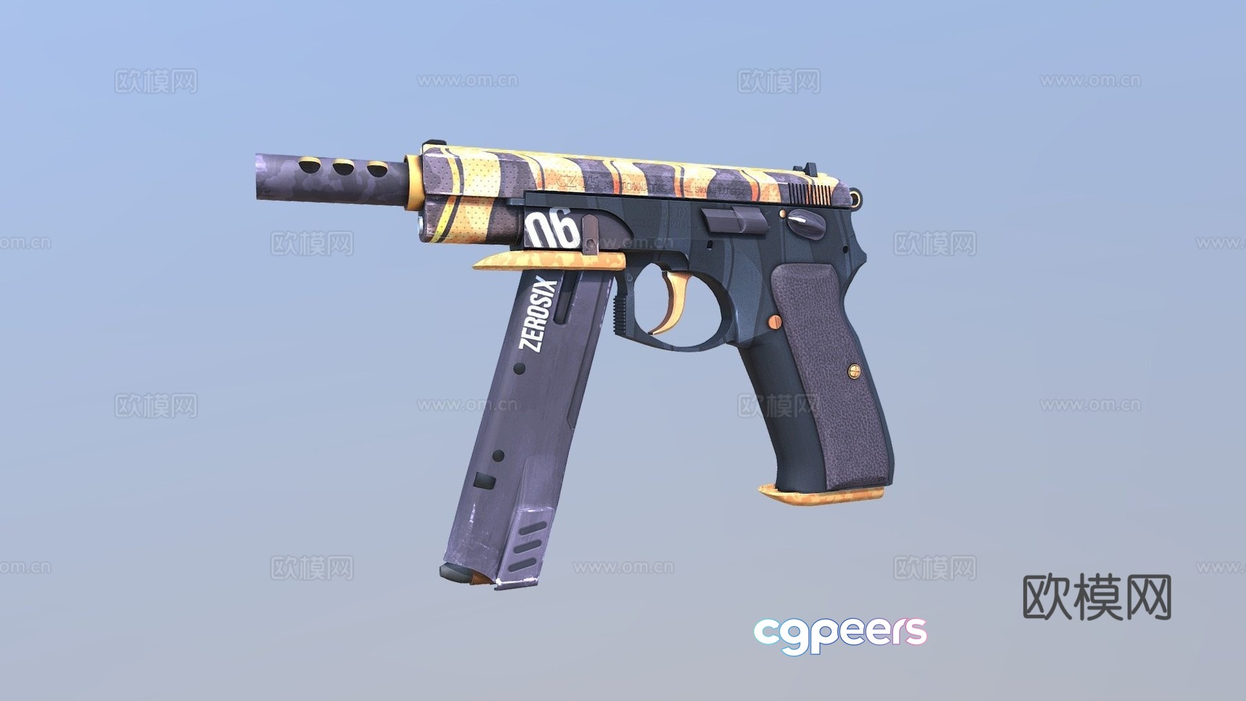 CZ75 zero six 3d model