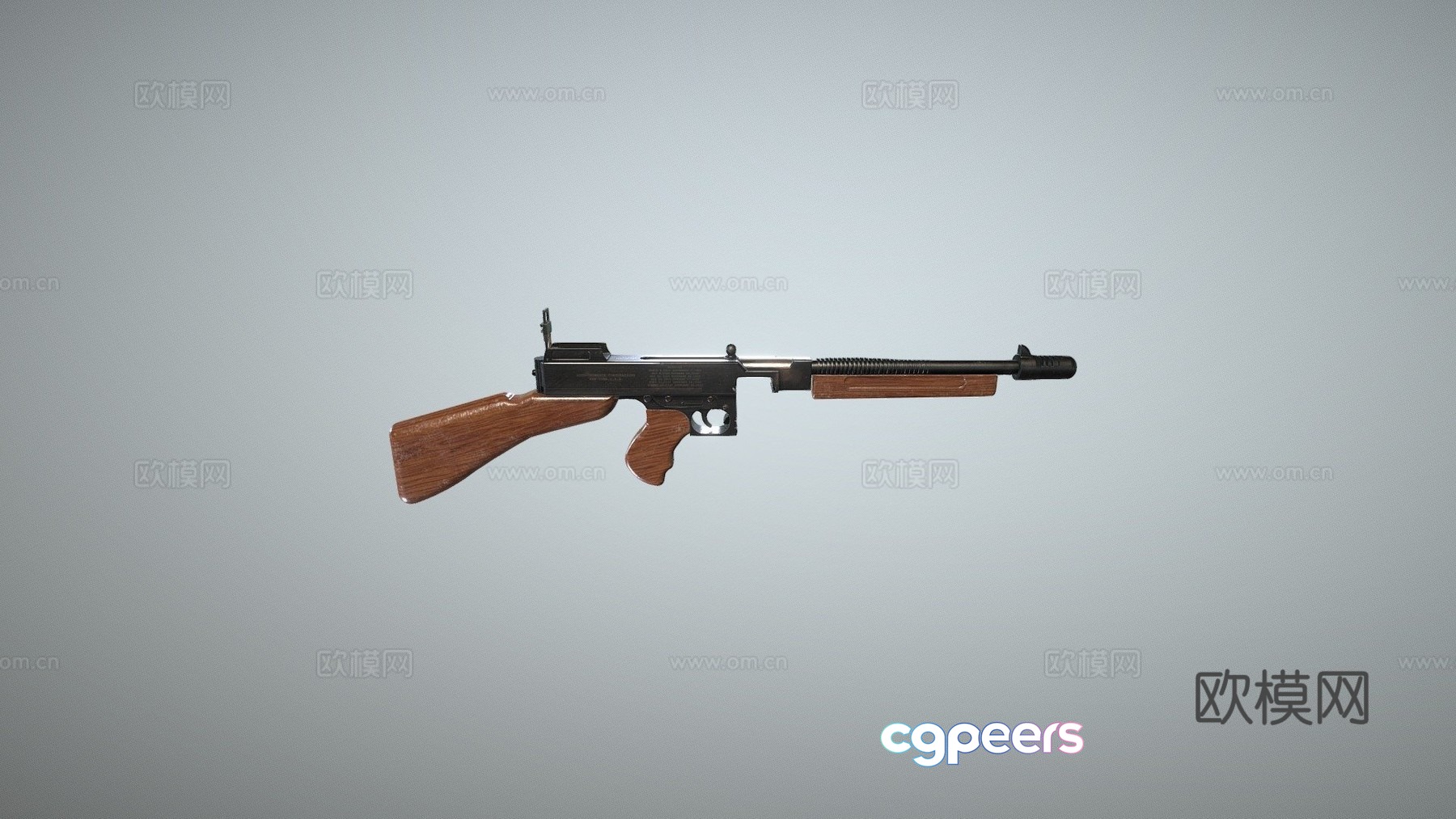 Thompson 1928 without magazine 3d model