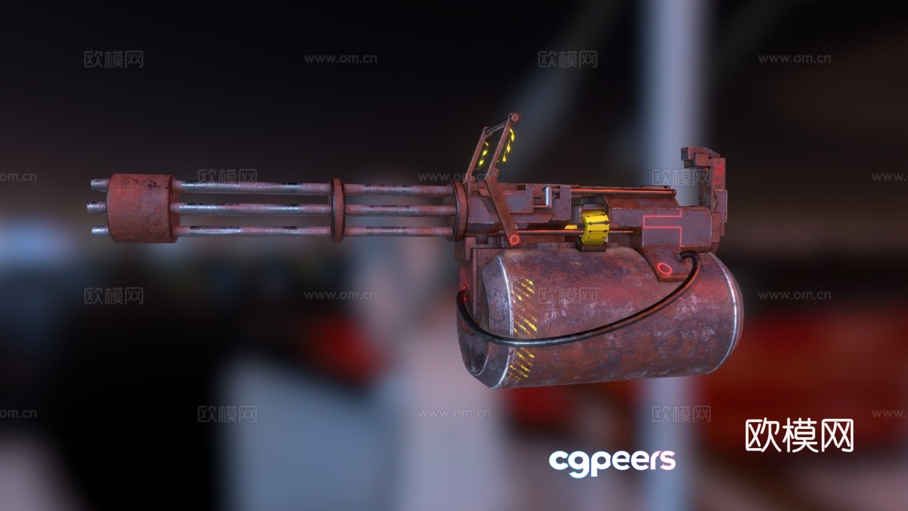 Rusty mini cannon 3d model Rusty mini cannon 3d model