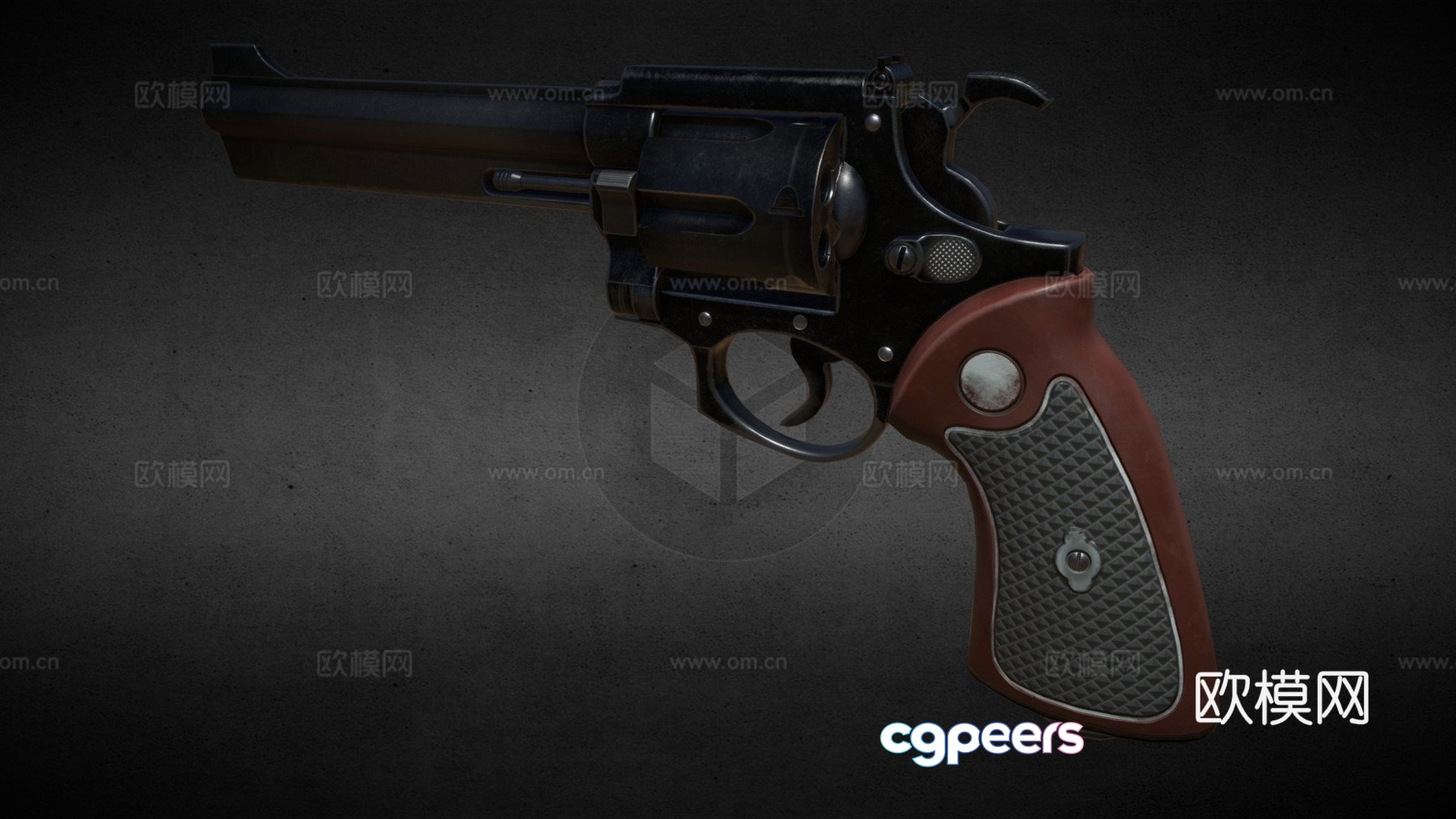Sheriff gun v04 3d model 3d model