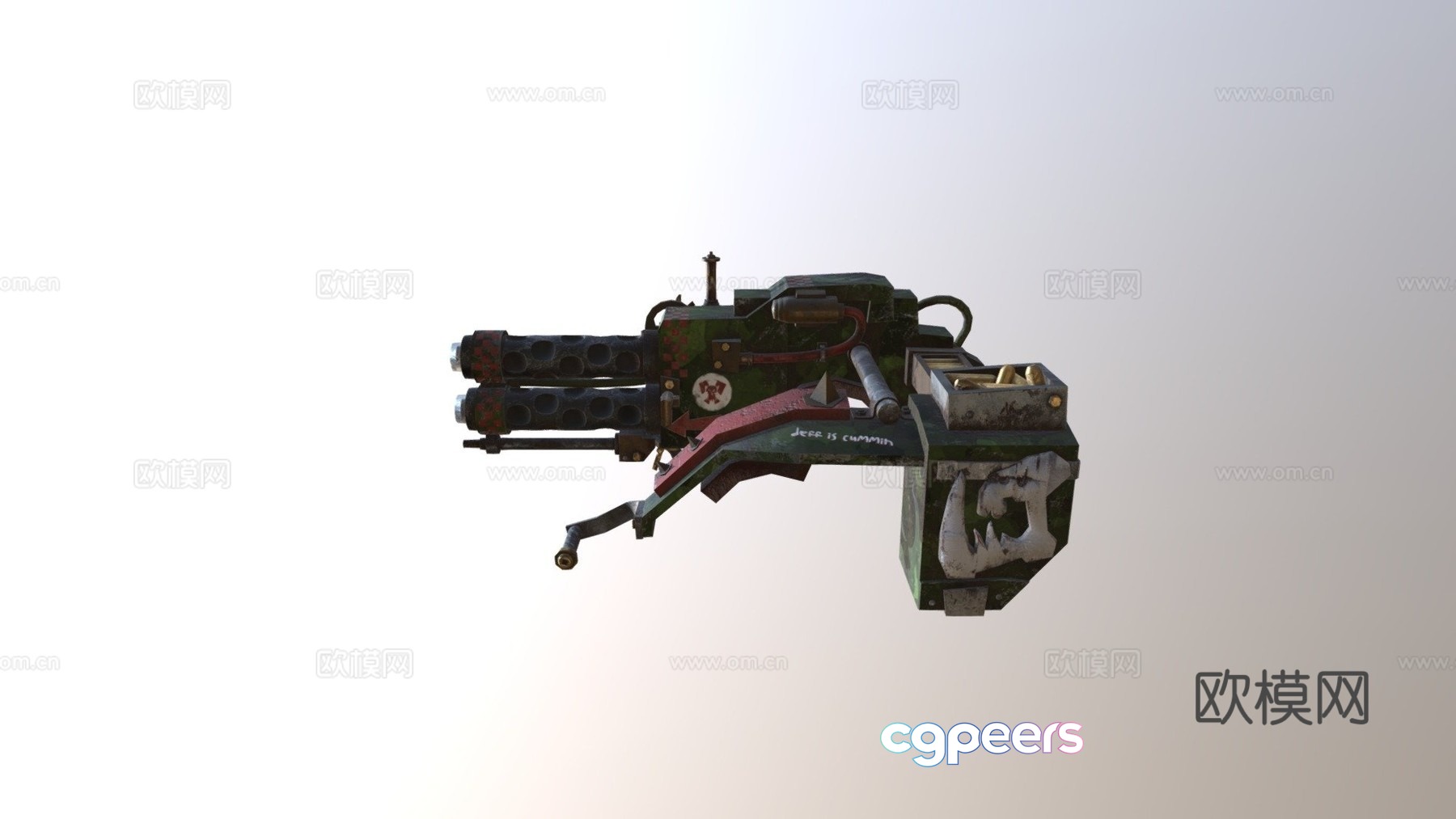 Orc marauder big gun 3d model Orc marauder big gun 3d model