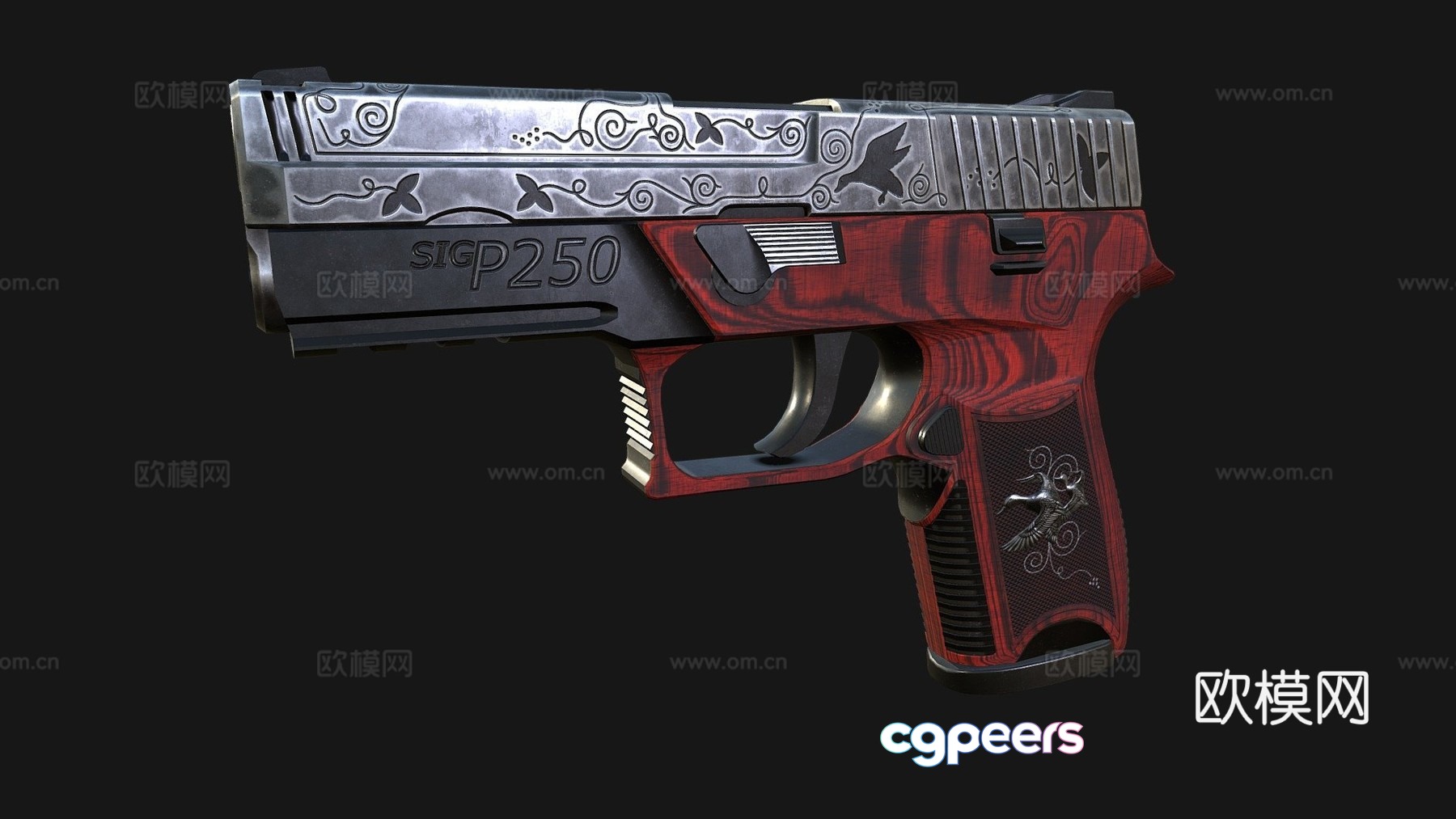 P250 Duck Hunter Version 13d model P250 Duck Hunter Version 13d model