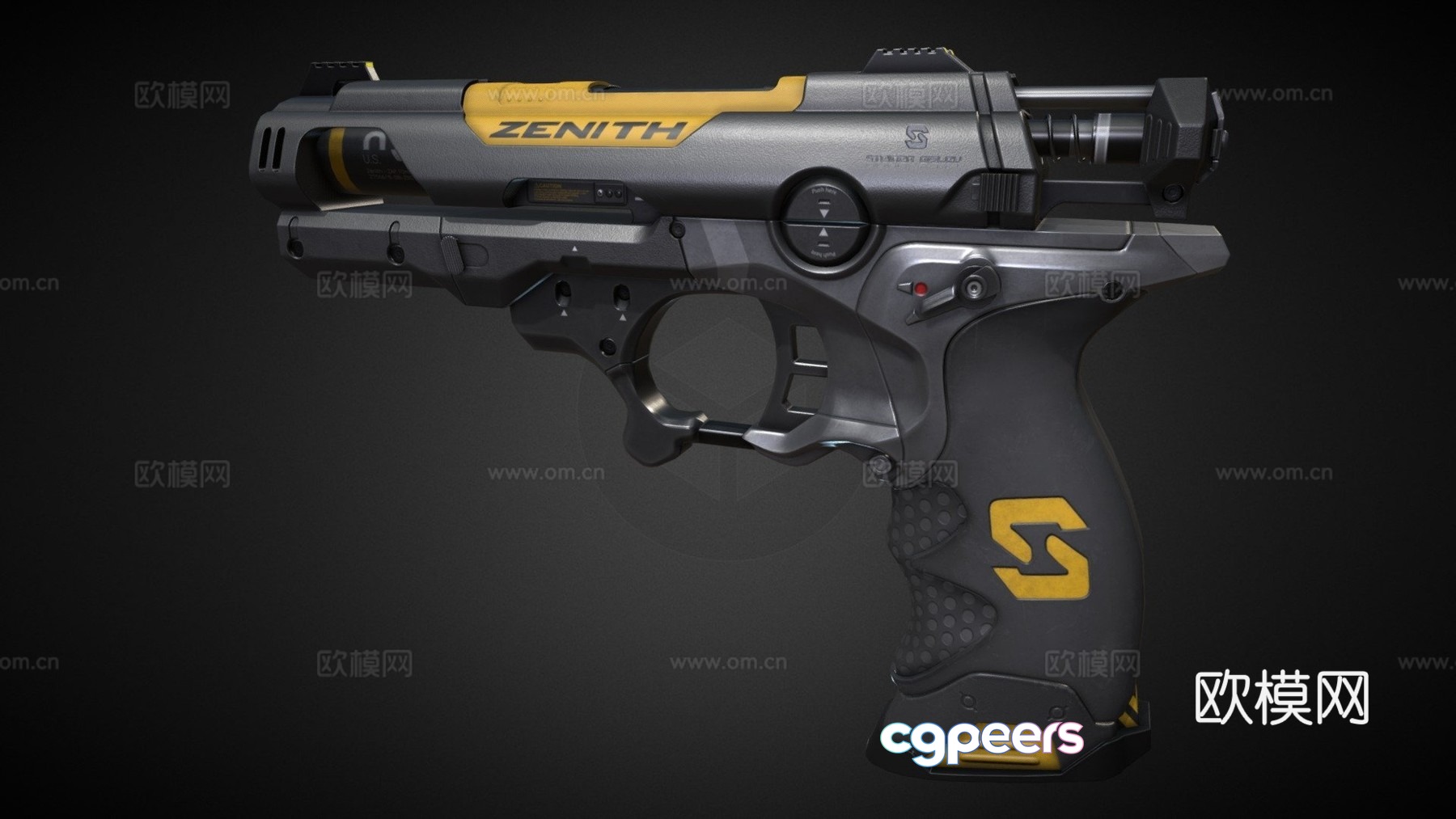Deus Ex stun gun 3d model Deus Ex stun gun 3d model