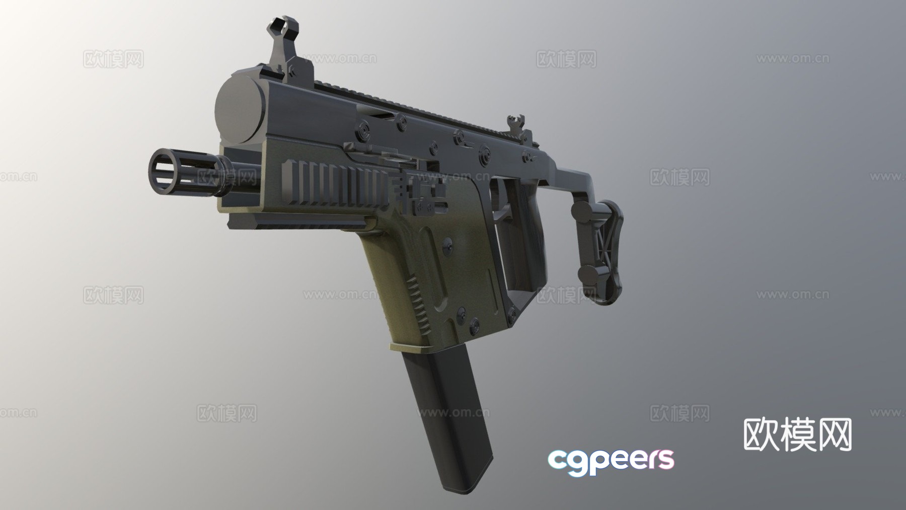 Kress vector 45ACP submachine gun 3d model