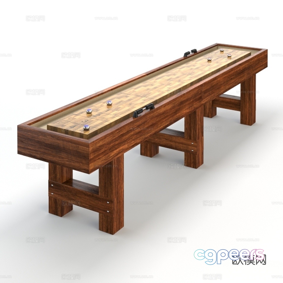 shuffleboard 3d model